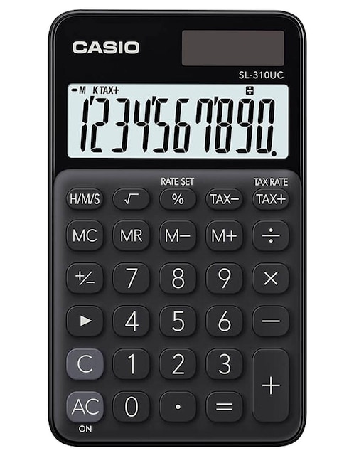 CASIO Calculadora escolar Casio SL-310UC-BK-W-DC