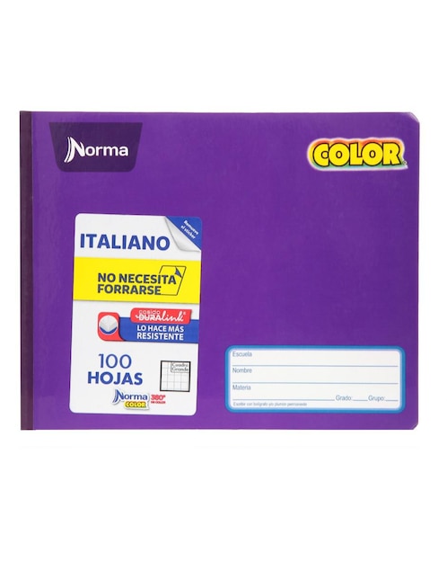 Cuaderno cuadro grande