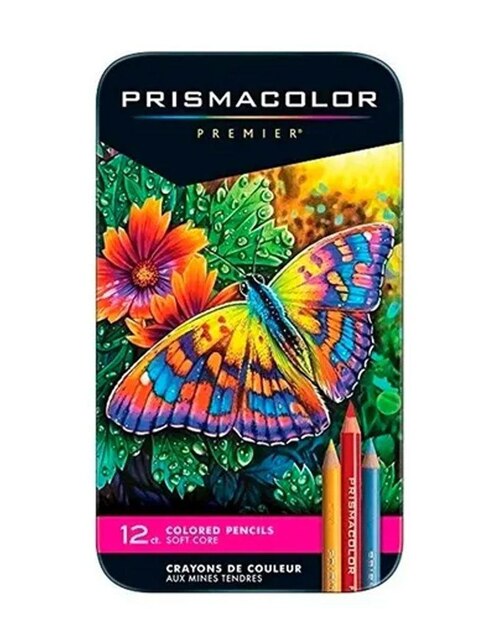 Lápiz de color 12 piezas Prismacolor Premier Profesional Estuche Metal