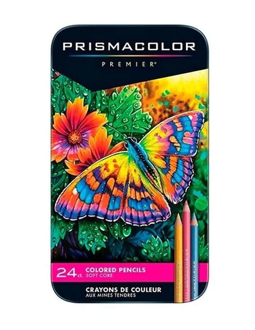 Lápiz de color 24 piezas Prismacolor Premier Profesional estuche metal