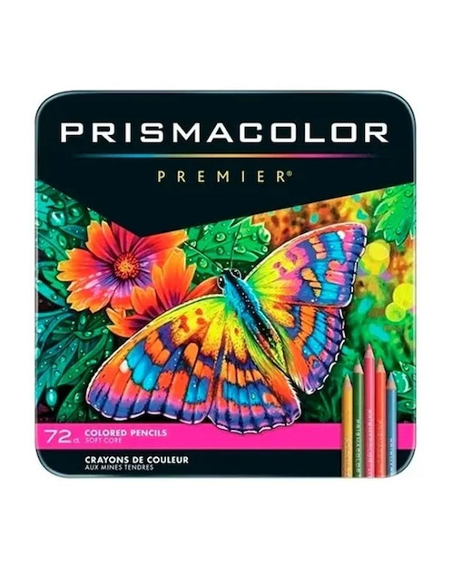 Lápiz de color 72 piezas Prismacolor Premier Profesional estuche metal