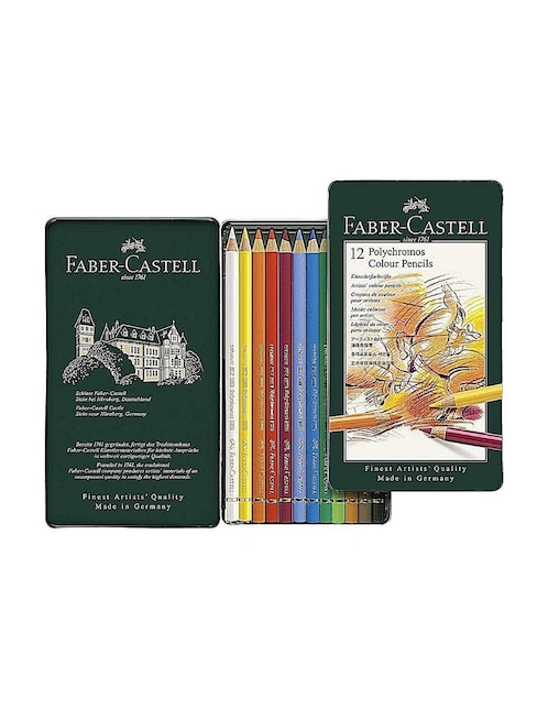 Lápices de colores Faber-Castell hexagonal 12 piezas