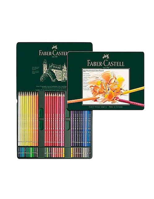 Set lápices de colores Faber-Castell hexagonal 60 piezas