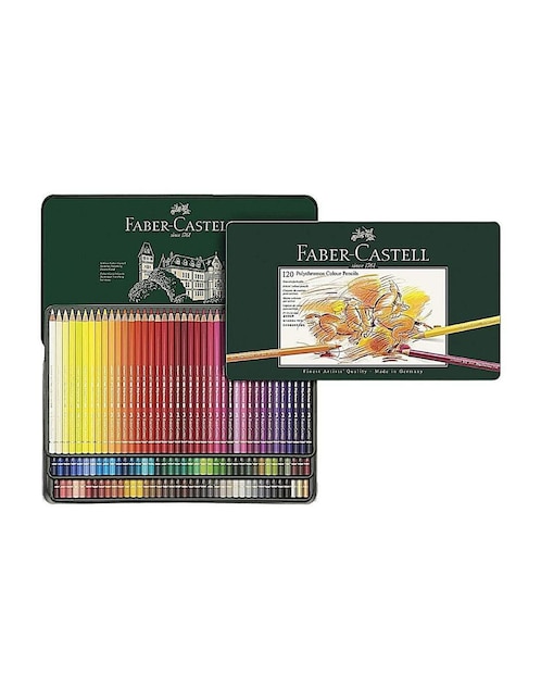 Lápiz de color Faber-Castell hexagonal 120 piezas