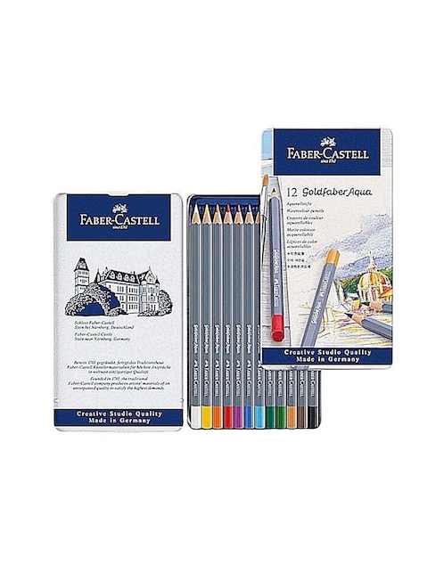Set lápices de colores Faber-Castell hexagonal 2B 12 piezas