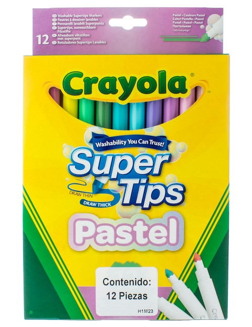 Plumones Crayola Super Tips 12 piezas