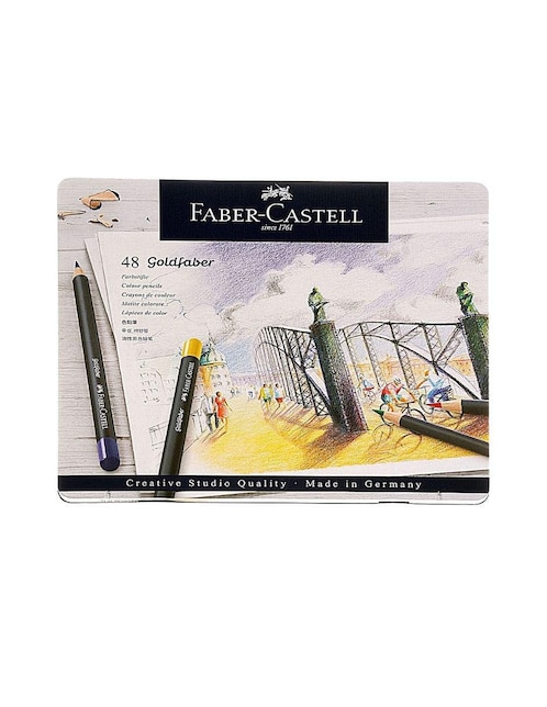 Lápiz de color Faber-Castell hexagonal 48 piezas