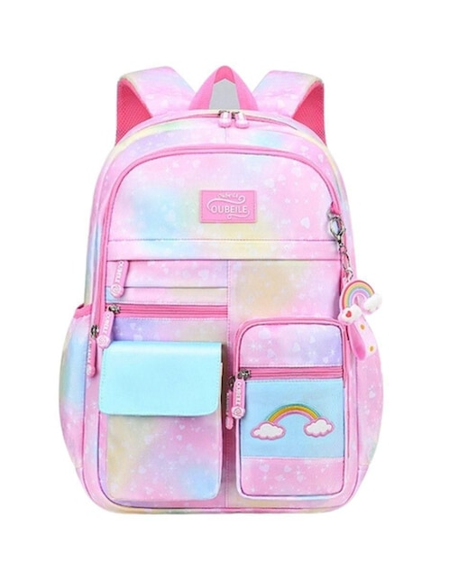 Mochila escolar Likëpink Arcoíris impermeable unisex