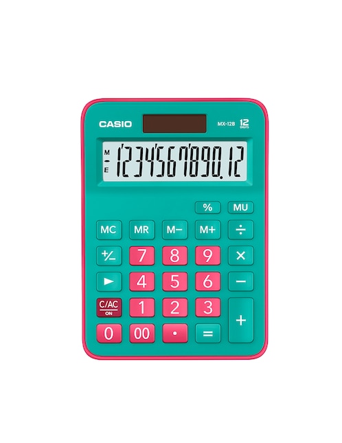 Calculadora de escritorio Casio MX-12B-GNRD-W-DC
