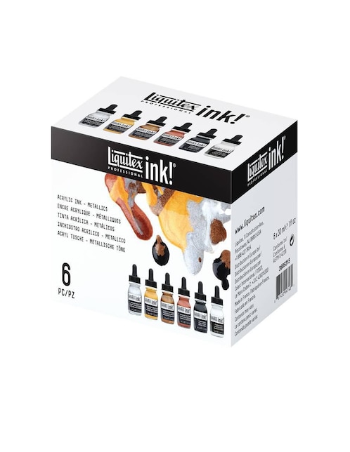 Pintura acrílica Liquitex Basics 6 piezas