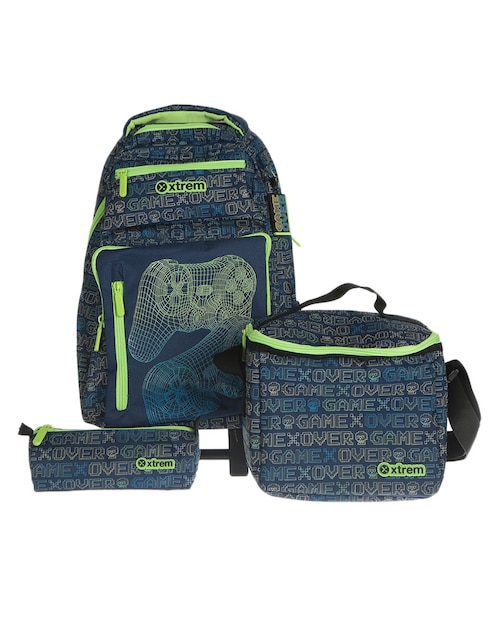 Set mochila escolar Xtrem Newrun Pack unisex