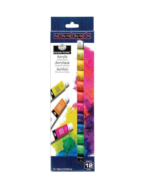 ROYAL & LANGNICKEL Pintura acrílica Royal & Langnickel Essentials 12 piezas