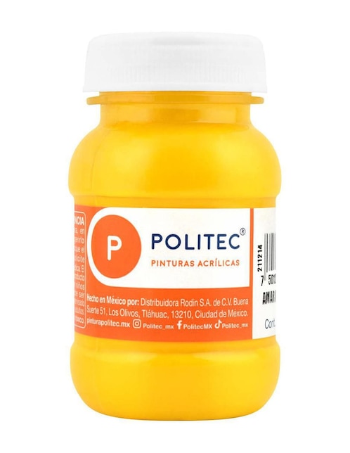 Pintura acrílica Politec Línea 300 8 piezas