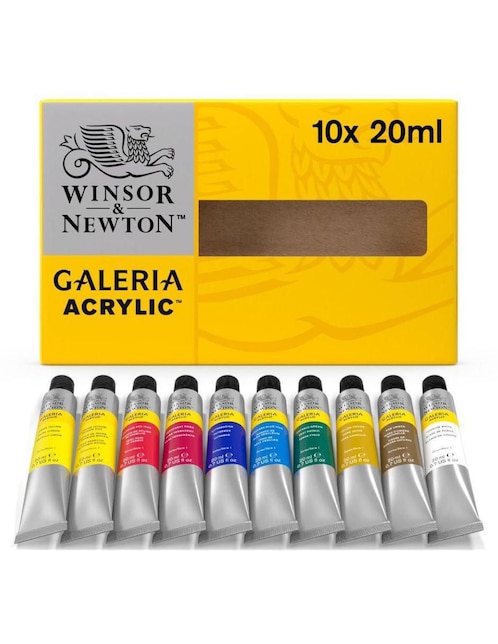 WINSOR & NEWTON Pintura acrílica Winsor & Newton 10 piezas