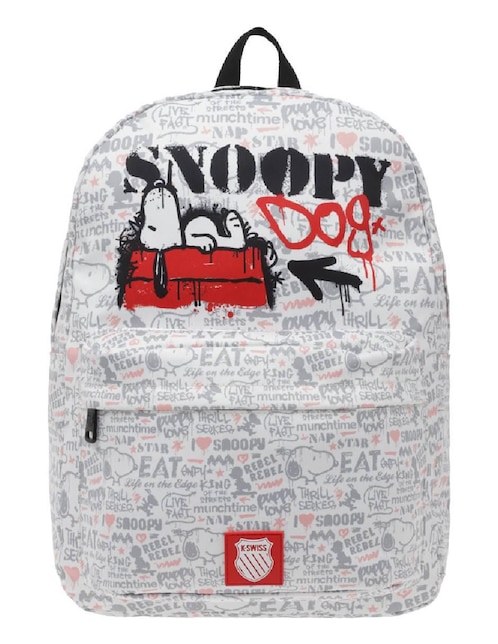 K-SWISS Mochila escolar K-Swiss Snoopy Graffit unisex