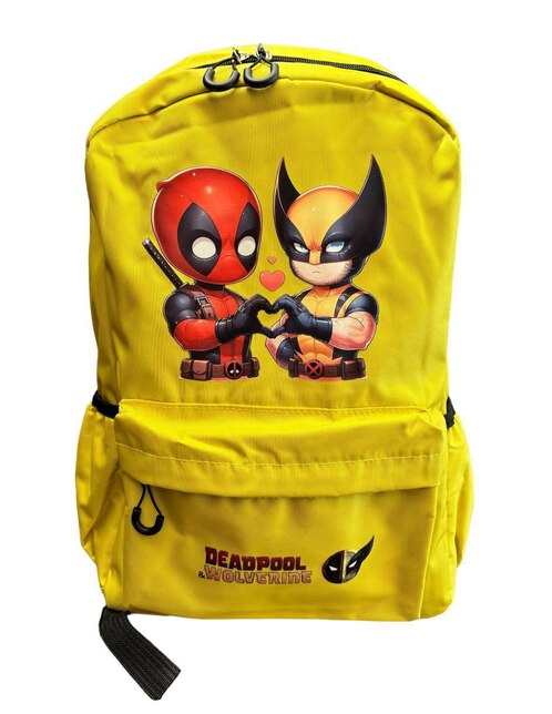 Mochila escolar Marvel Fartmex Dead & Wol impermeable