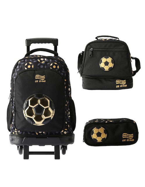 Set mochila escolar Us Urban Futbol unisex