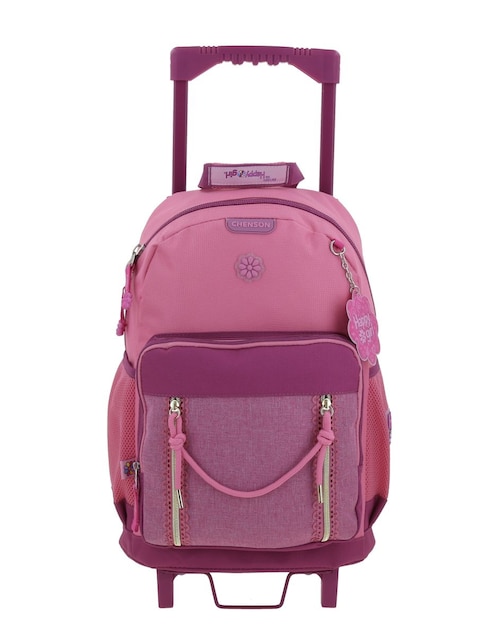 Mochila con ruedas escolar Happy Girl Chenson Wendy para niña