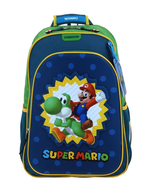 Mochila escolar Yoshi Chenson Mario Bros para niño