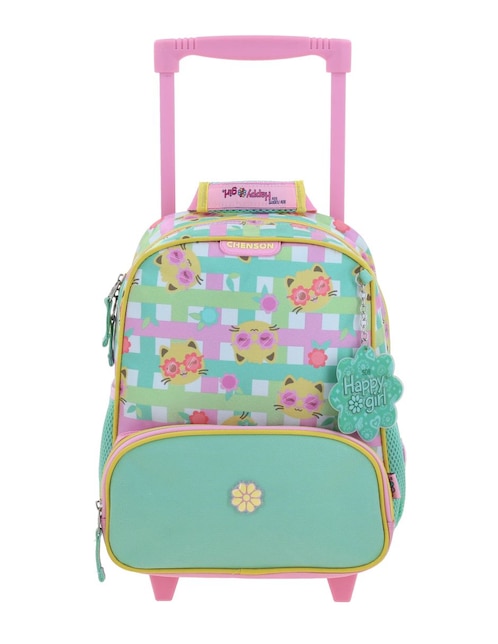 Mochila con ruedas escolar Happy Girl Chenson Bollet para niña