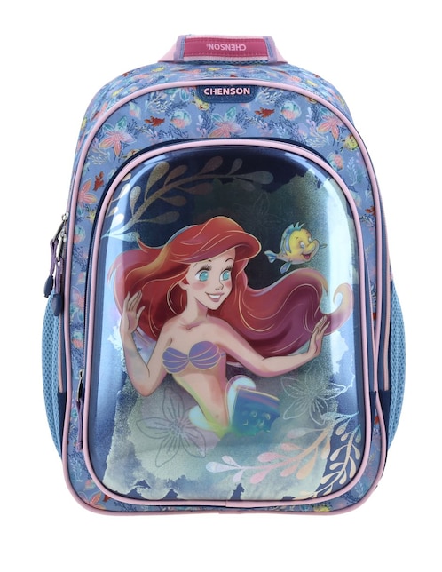 Mochila escolar Princesas Chenson Ariel para niña