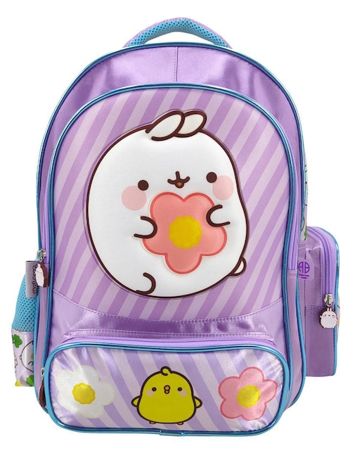 Mochila escolar Molang American Bags Flower para niña