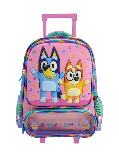 Mochila con ruedas escolar Bluey Fotorama Celebration unisex