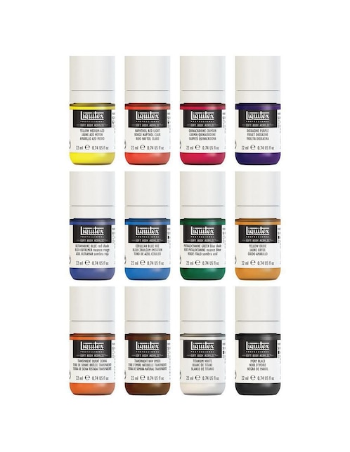 LIQUITEX Set de pinturas acrílicas Liquitex Essentials 12 piezas