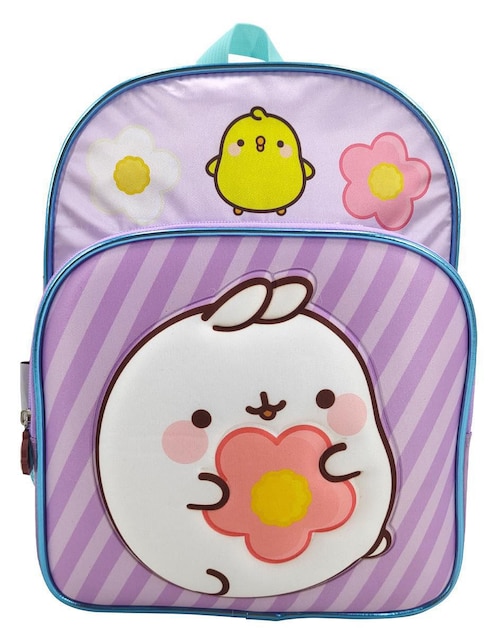 Mochila escolar Molang American Bags Flower para niña