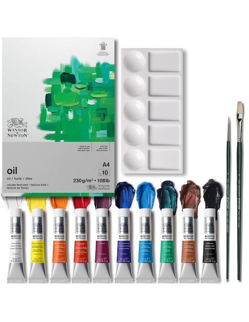 WINSOR & NEWTON Set pinturas óleo Winsor & Newton Winton 10 piezas
