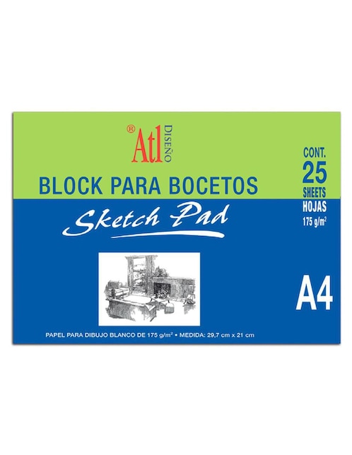 Cuaderno Atl hoja blanca