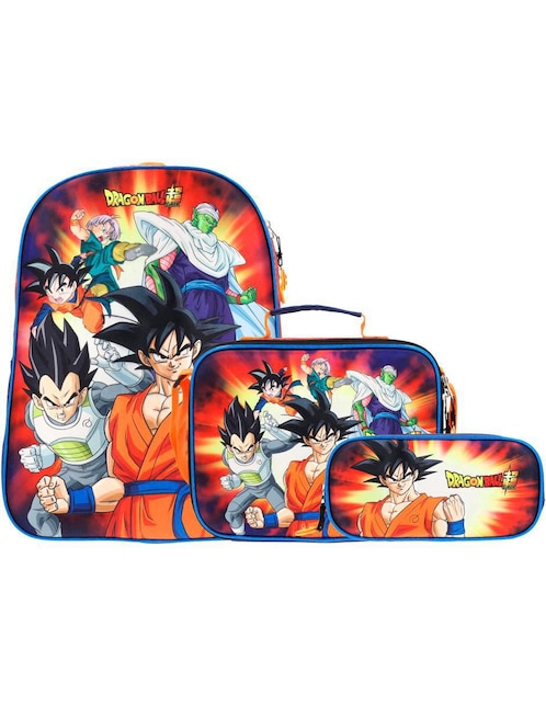 Set mochila escolar Dragon Ball Super para niño 1