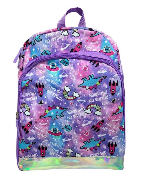 Mochila escolar Dino Crew Red Velvet para niña