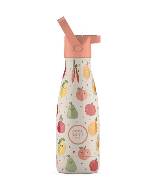 Termo Cool Bottles de acero inoxidable Kids fruit salad con tapa rosca 260 ml