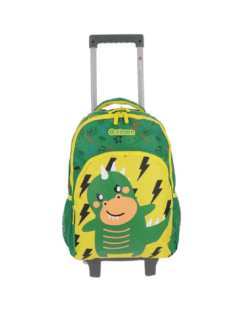 Mochila escolar dinosaurios Xtrem Lincoln 4xt unisex infantil