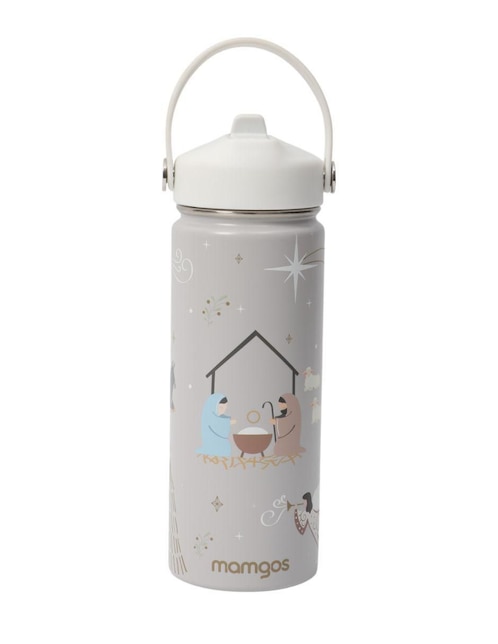 Termo navideño de acero inoxidable con tapa rosca 530 ml 1
