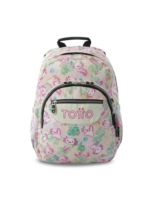 Mochila escolar ajolote gommas impermeable para niña Mochila escolar ajolote gommas impermeable para niña