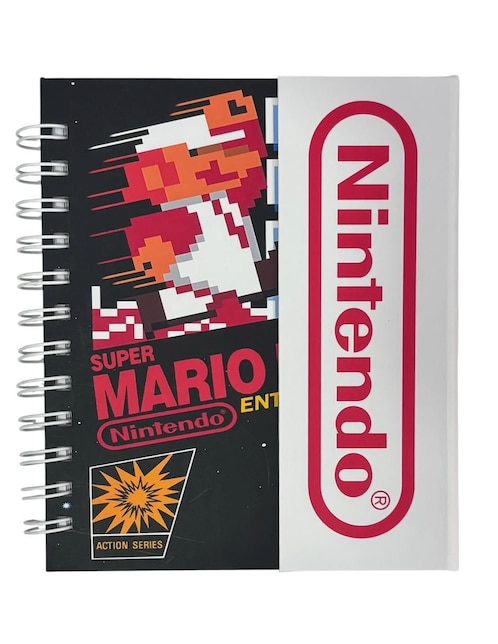 Libreta Luxo Mx Nintendo cuadro chico