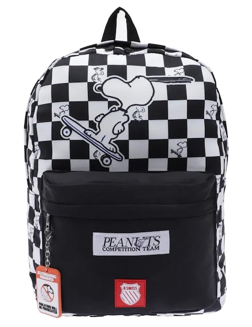 Mochila escolar Snoopy K-Swiss Back To School para niño