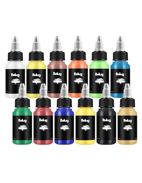 BELUG Set pinturas acrílica Belug 12 piezas