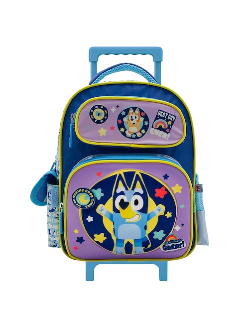 Mochila con ruedas escolar Bluey best day unisex 1