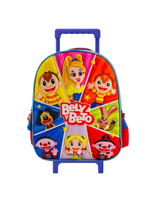 Mochila con ruedas escolar bely y beto mejores amigos unisex 1