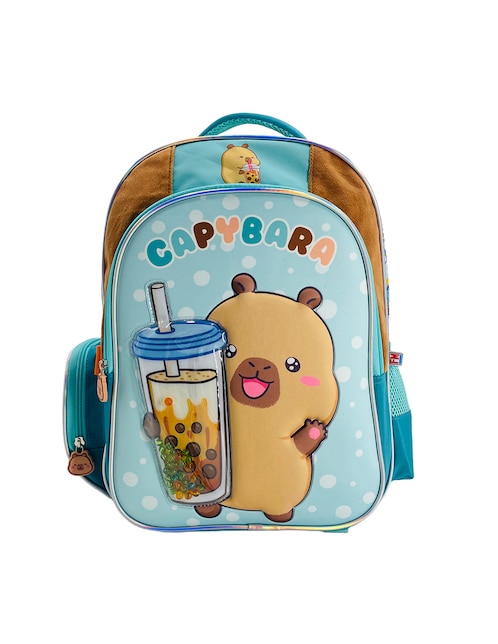 Mochila escolar capibara capy bobba tea unisex 1