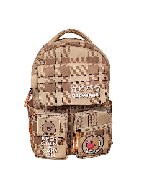 Mochila escolar capibara tartan capy unisex