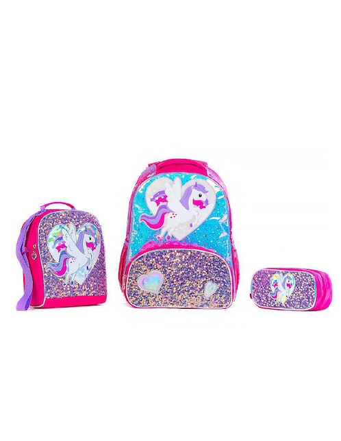 Set mochila escolar TR UNC03 para niña Set mochila escolar TR UNC03 para niña