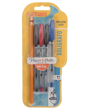 Set de 4 bolígrafos + lápiz Papermate