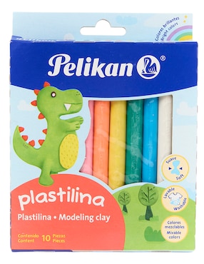 Plastilina Pelikan con 10 piezas