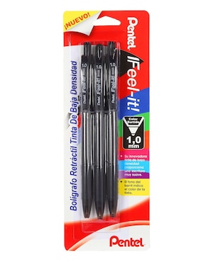 Set De 3 Bolígrafos Pentel IFeel-it! Negro