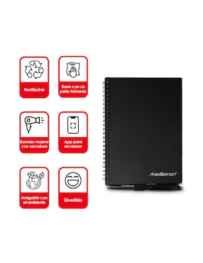 Cuaderno Red Lemon hoja rayada