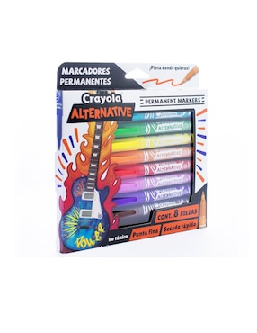 Marcador permanente Crayola 8 piezas